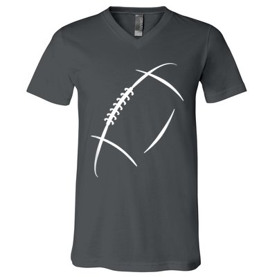 American Football Silhouette Football V-Neck T-Shirt