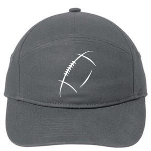 American Football Silhouette Football 7-Panel Snapback Hat