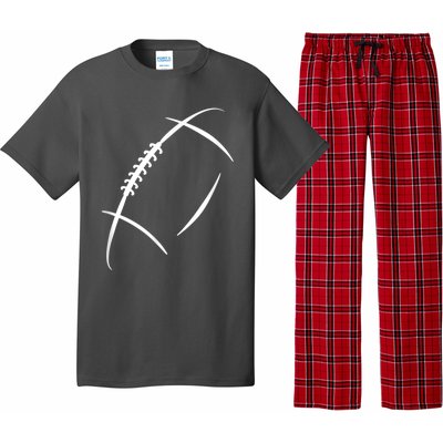 American Football Silhouette Football Pajama Set