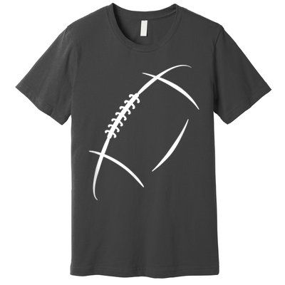 American Football Silhouette Football Premium T-Shirt