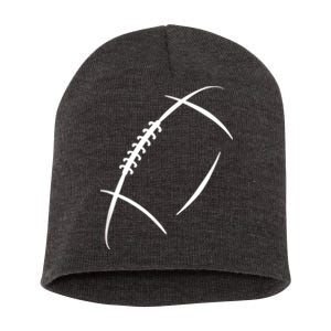 American Football Silhouette Football Short Acrylic Beanie