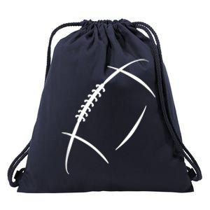 American Football Silhouette Football Drawstring Bag