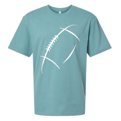 American Football Silhouette Football Sueded Cloud Jersey T-Shirt