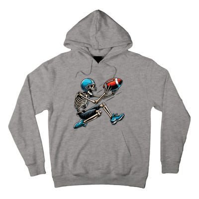 American Football Skeleton Halloween Boy Football Fan Tall Hoodie