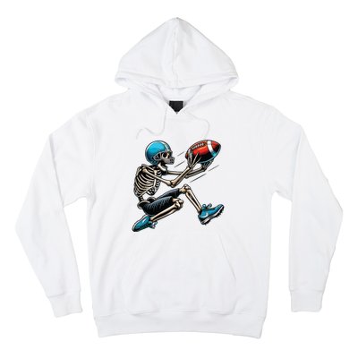 American Football Skeleton Halloween Boy Football Fan Hoodie