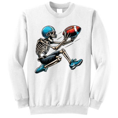 American Football Skeleton Halloween Boy Football Fan Sweatshirt