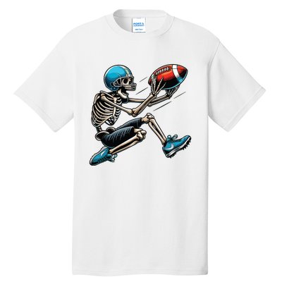 American Football Skeleton Halloween Boy Football Fan Tall T-Shirt