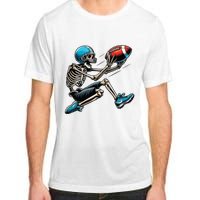 American Football Skeleton Halloween Boy Football Fan Adult ChromaSoft Performance T-Shirt