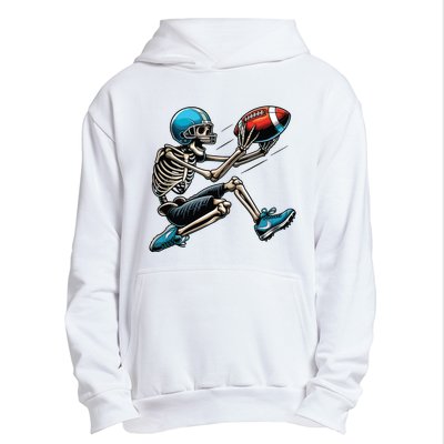 American Football Skeleton Halloween Boy Football Fan Urban Pullover Hoodie