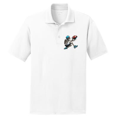 American Football Skeleton Halloween Boy Football Fan PosiCharge RacerMesh Polo