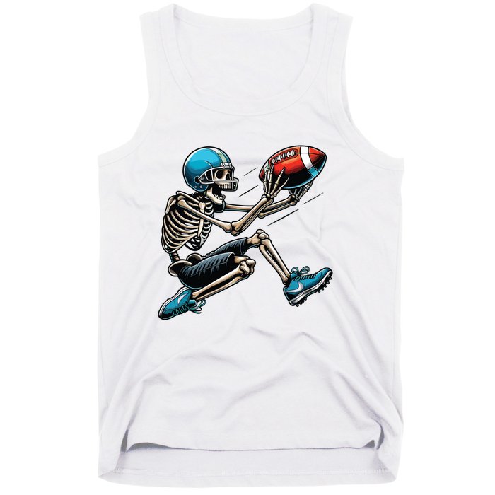 American Football Skeleton Halloween Boy Football Fan Tank Top