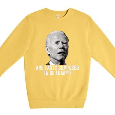 Are Farts Supposed To Be Lumpy Who Shit My Pants Premium Crewneck Sweatshirt