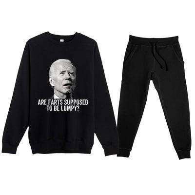 Are Farts Supposed To Be Lumpy Who Shit My Pants Premium Crewneck Sweatsuit Set