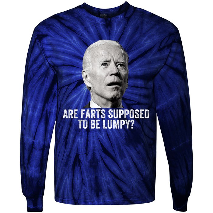 Are Farts Supposed To Be Lumpy Who Shit My Pants Tie-Dye Long Sleeve Shirt