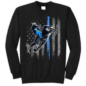 American Flag Snowmobile Shirt Men Snowmobile Riding Gift Sweatshirt