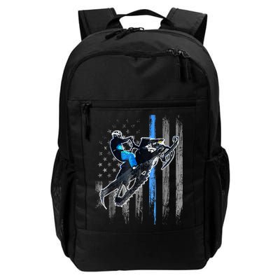 American Flag Snowmobile Shirt Men Snowmobile Riding Gift Backpack