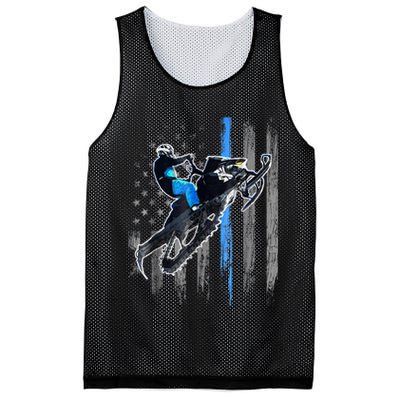American Flag Snowmobile Shirt Men Snowmobile Riding Gift Mesh Reversible Basketball Jersey Tank