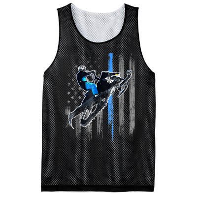 American Flag Snowmobile Shirt Men Snowmobile Riding Gift Mesh Reversible Basketball Jersey Tank