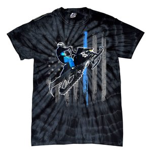 American Flag Snowmobile Shirt Men Snowmobile Riding Gift Tie-Dye T-Shirt