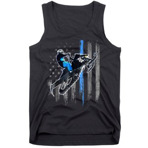 American Flag Snowmobile Shirt Men Snowmobile Riding Gift Tank Top