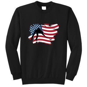 American Flag Snooker Billiards Lover Retro Billiards Dad Gift For Father's Day Sweatshirt