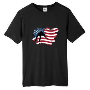 American Flag Snooker Billiards Lover Retro Billiards Dad Gift For Father's Day Tall Fusion ChromaSoft Performance T-Shirt