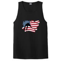 American Flag Snooker Billiards Lover Retro Billiards Dad Gift For Father's Day PosiCharge Competitor Tank