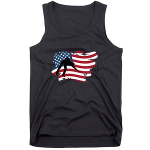 American Flag Snooker Billiards Lover Retro Billiards Dad Gift For Father's Day Tank Top