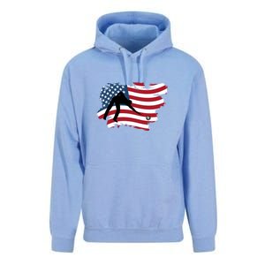 American Flag Snooker Billiards Lover Retro Billiards Dad Gift For Father's Day Unisex Surf Hoodie