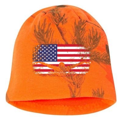 American Flag Swimming USA Kati - Camo Knit Beanie