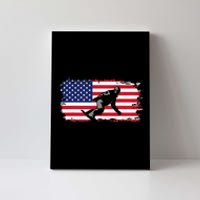 American Flag Snowboard Snowboarding Snowboard  Canvas