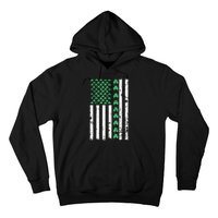 American Flag St Patricks Day Vintage Irish Lucky Hoodie