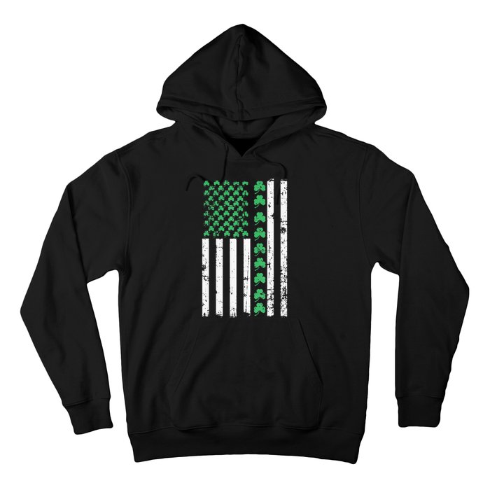 American Flag St Patricks Day Vintage Irish Lucky Hoodie