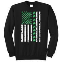 American Flag St Patricks Day Vintage Irish Lucky Sweatshirt