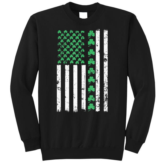 American Flag St Patricks Day Vintage Irish Lucky Sweatshirt