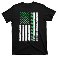 American Flag St Patricks Day Vintage Irish Lucky T-Shirt