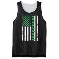 American Flag St Patricks Day Vintage Irish Lucky Mesh Reversible Basketball Jersey Tank