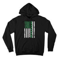 American Flag St Patricks Day Vintage Irish Lucky Tall Hoodie