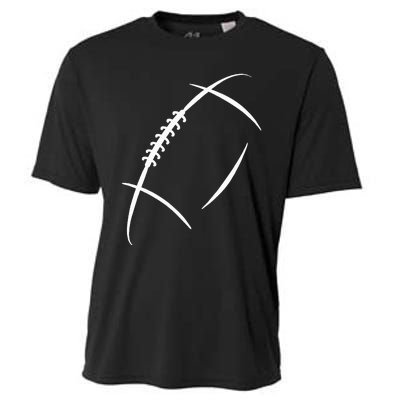 American Football Silhouette Football Cooling Performance Crew T-Shirt