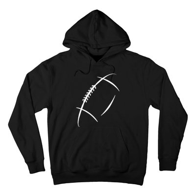 American Football Silhouette Football Hoodie