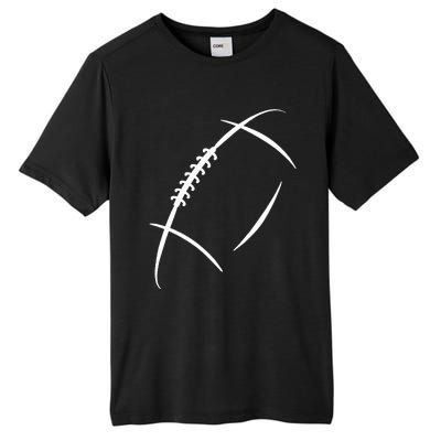 American Football Silhouette Football Tall Fusion ChromaSoft Performance T-Shirt