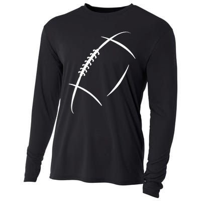 American Football Silhouette Football Cooling Performance Long Sleeve Crew