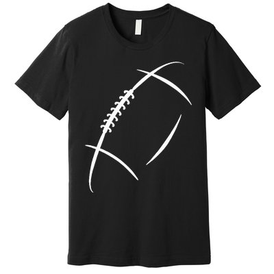 American Football Silhouette Football Premium T-Shirt