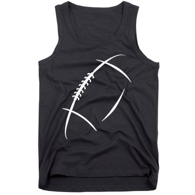 American Football Silhouette Football Tank Top