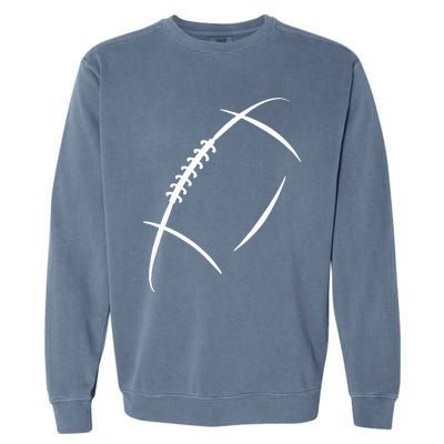 American Football Silhouette Football Garment-Dyed Sweatshirt