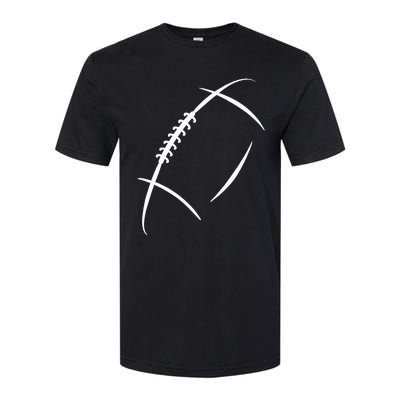 American Football Silhouette Football Softstyle CVC T-Shirt