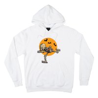 American Football Skeleton Halloween Boy Football Fan Hoodie