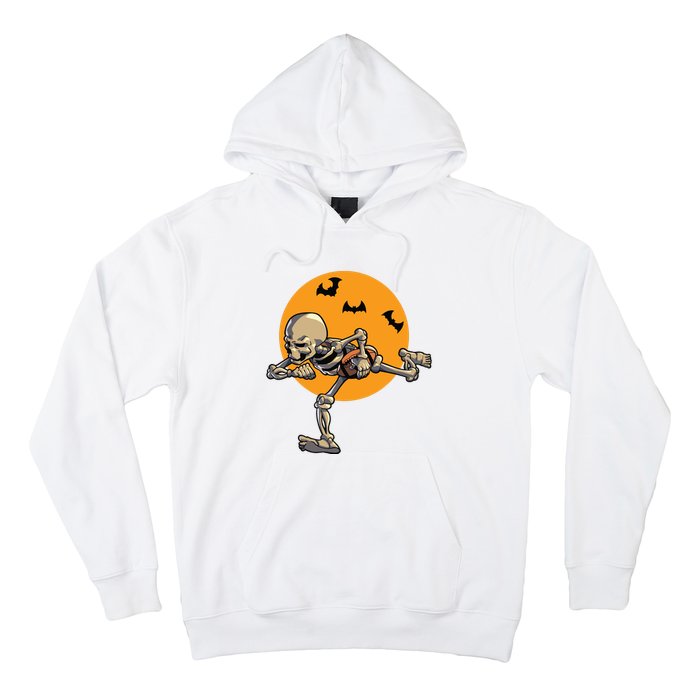 American Football Skeleton Halloween Boy Football Fan Hoodie