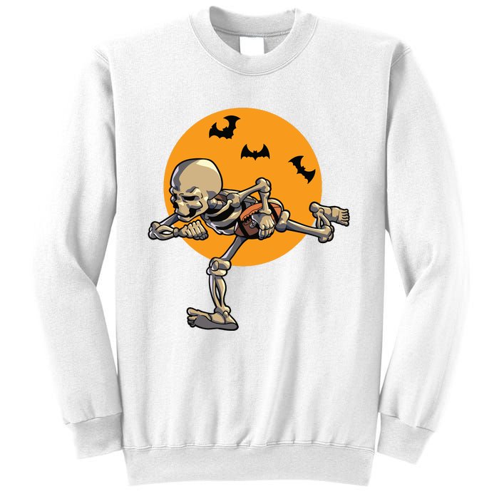 American Football Skeleton Halloween Boy Football Fan Sweatshirt