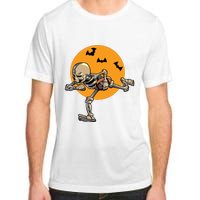 American Football Skeleton Halloween Boy Football Fan Adult ChromaSoft Performance T-Shirt